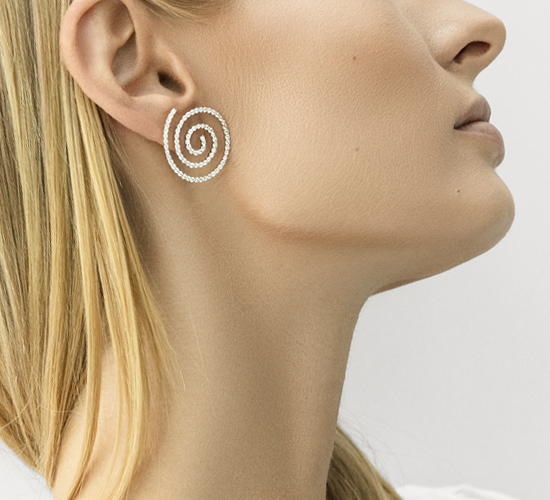 Kolczyki Spiral srebrne