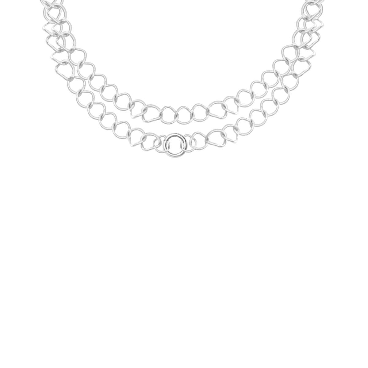 Body Chain No.1, posrebrzany