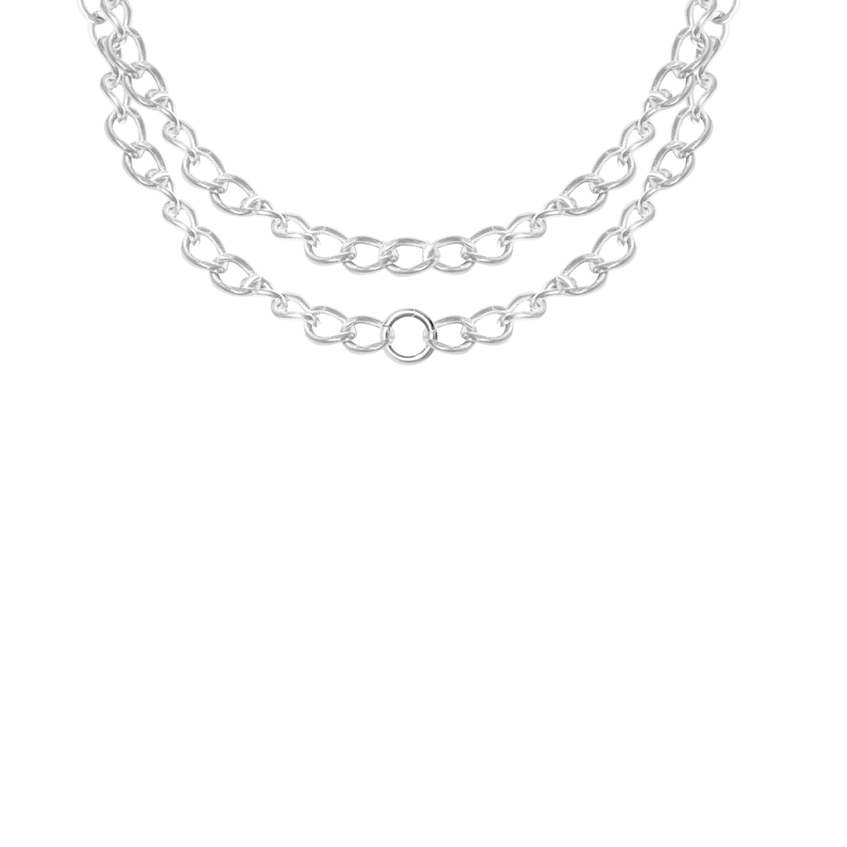 Body Chain No.2, posrebrzany