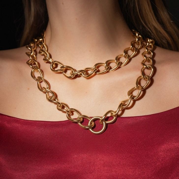 Body Chain No.2, pozłacany
