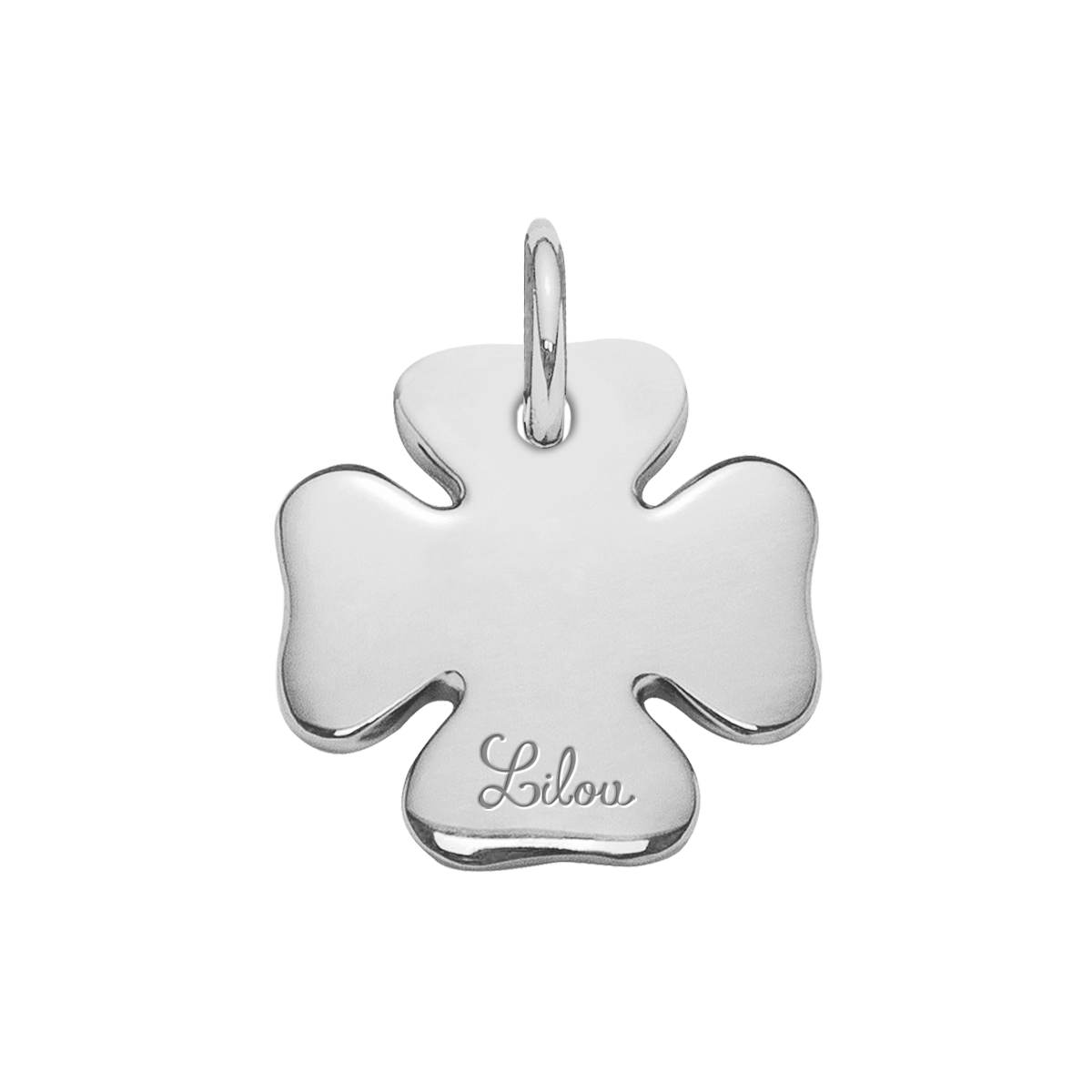 Zawieszka Koniczynka 1,5 cm srebrna