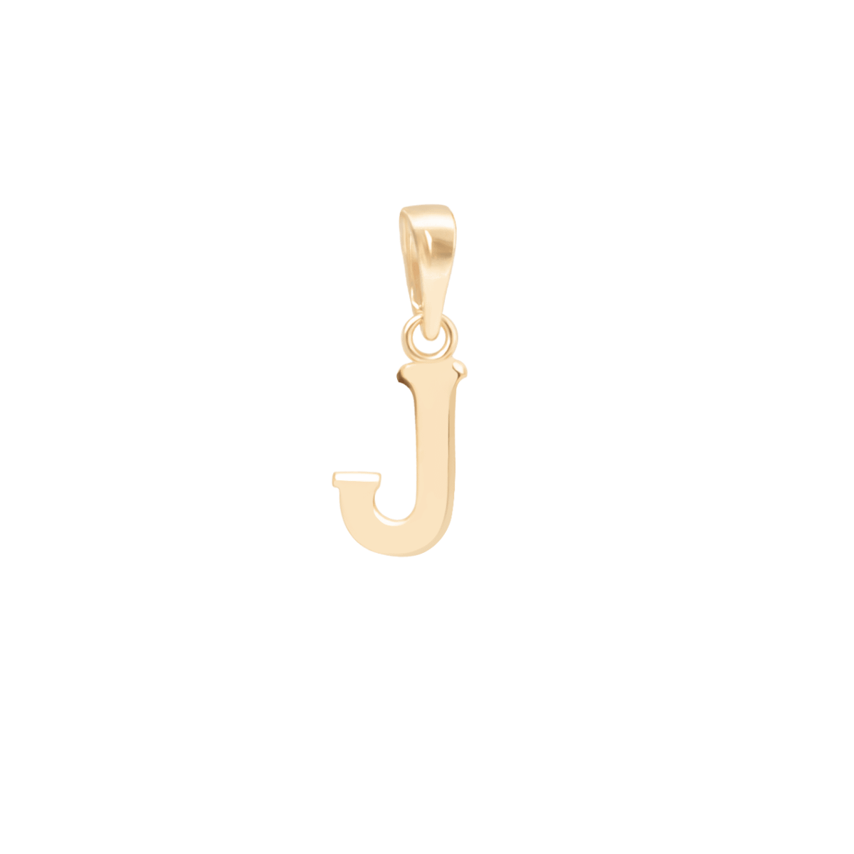 Zawieszka Litera J, 0,8 cm, ze złota próby 375